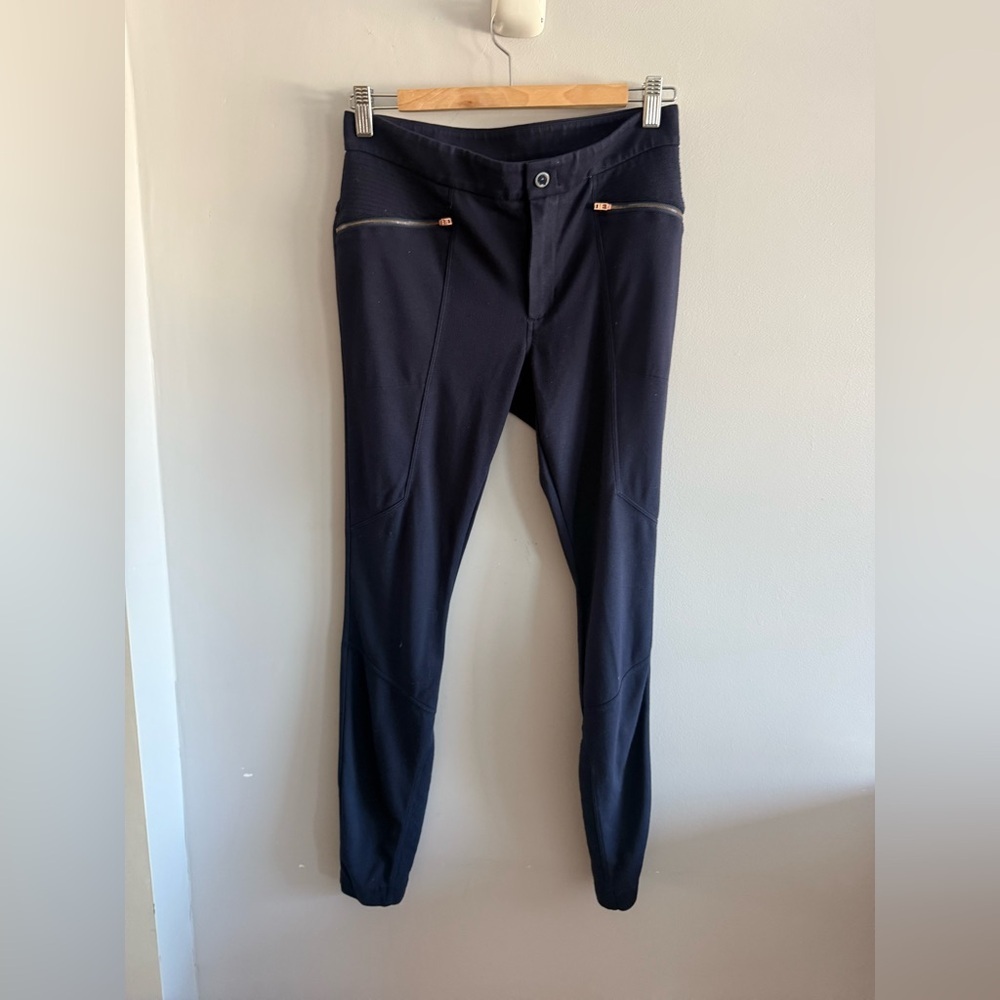 Athleta Size 6 Navy Zip Pocket City Pant Stretch Athletic Workwear
